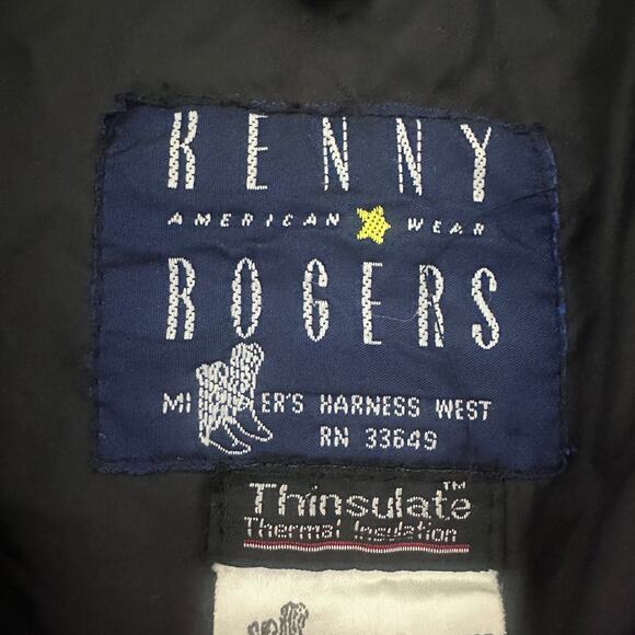 Kenny Rogers jacket size medium Millers harness west horse ranch western 90's - Picture 9 of 14